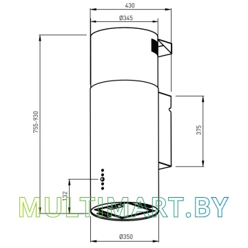 Вытяжка Oasis KR-50B картинка 5